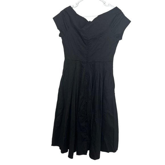 NWT Dolly and Dotty Black Short Sleeve Rockabilly Pin Up Dress Size 8‎ - Picture 3 of 6